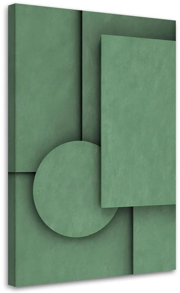 Gario Obraz na plátne Reliéf geometrických tvarov Rozmery: 60 x 90 cm