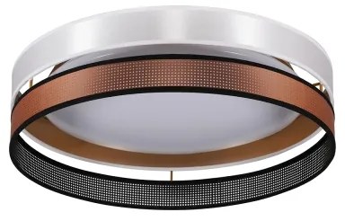 Duolla- LED Stropné svietidlo ROLLER DUO SHINY LED/24W/230V pr. 45 cm biela/medená