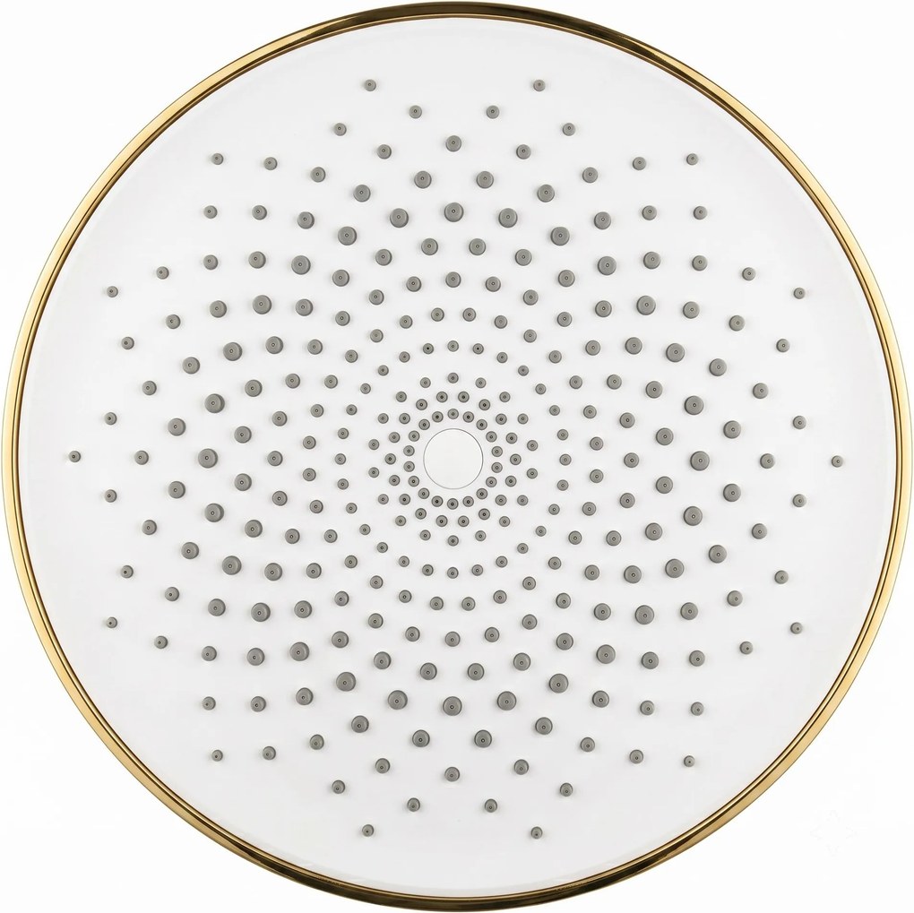 Rea JS-021, okrúhla dažďová sprchová hlavica, Ø 22,5 cm, zlatá matná, REA-P0391