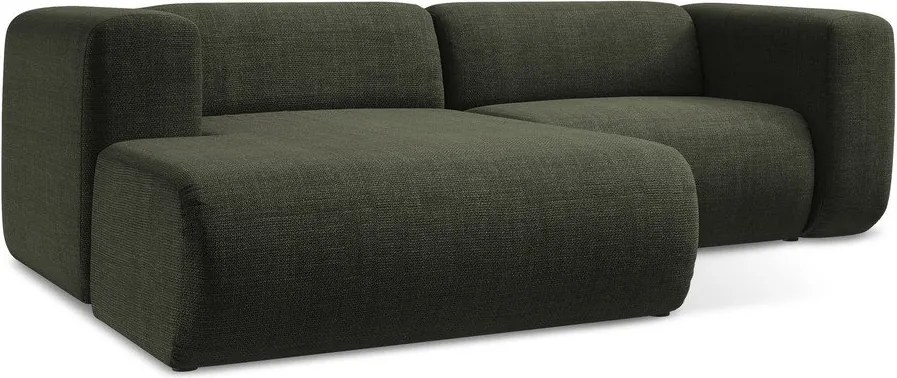 Zelená rohová pohovka (ľavý roh/s leňoškou) Ekahi – Makamii