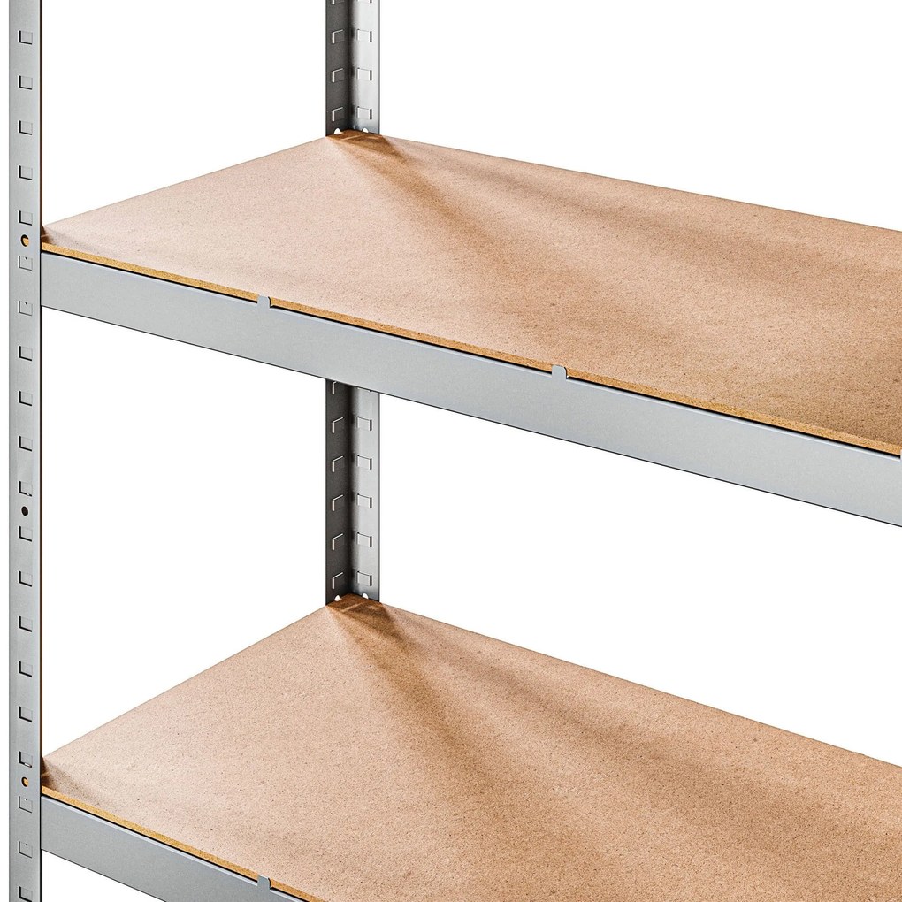 Marbo Kovový Regál Série PRIMO 180x80x30 5 políc Nosnosť 500 KG- Pozinkovaný