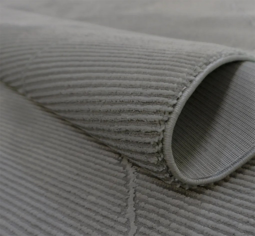 BE Koberec Zurich 1903 GREY – sivý obdĺžnikový Rozmer: 200x290 cm