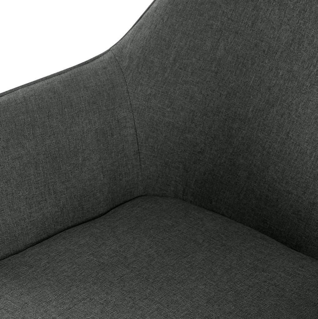 Sada 2 ks jedálenskej stoličky Luena látka - tmavosivá