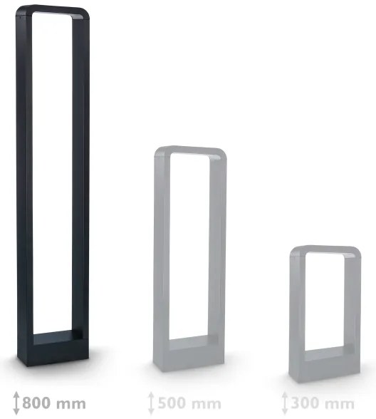 Brilagi - LED Vonkajšia lampa BARI LED/7W/230V 3000/4000/6000K IP54 80 cm