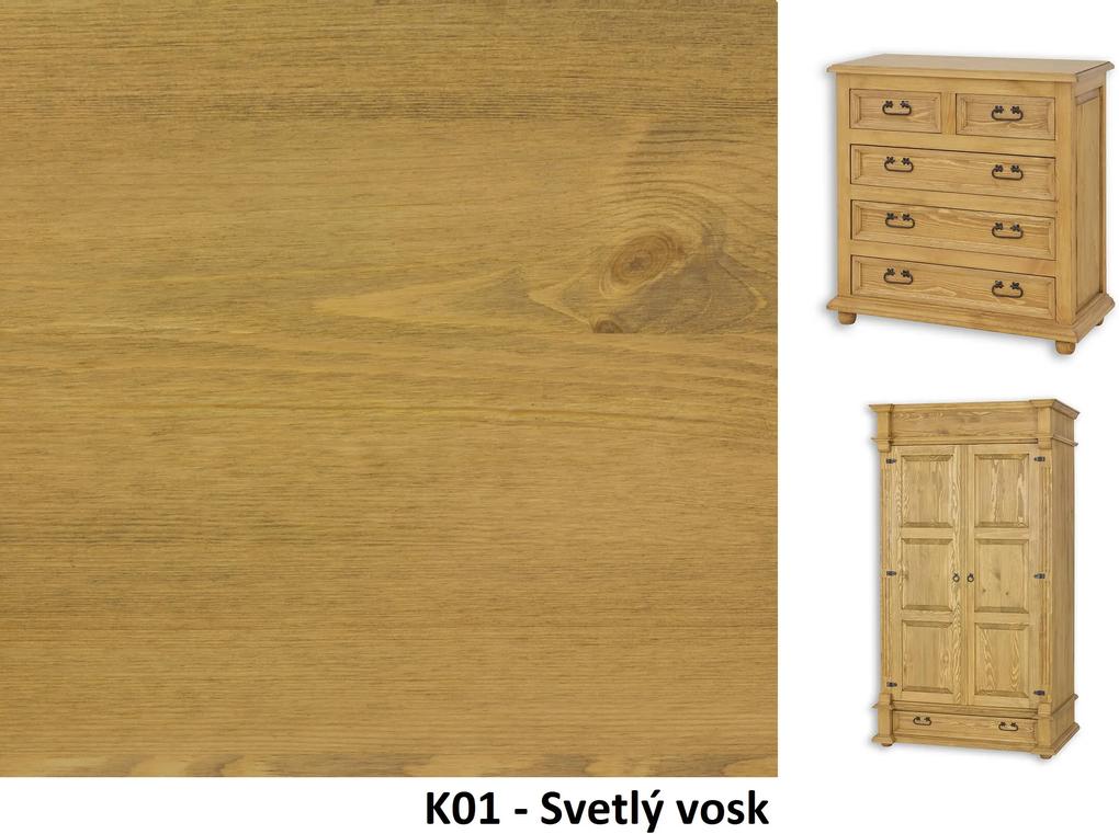 WOSK Drevená stolička z masívu COUNTRY LUD 15 Farba nábytku:: K01 - Svetlý vosk