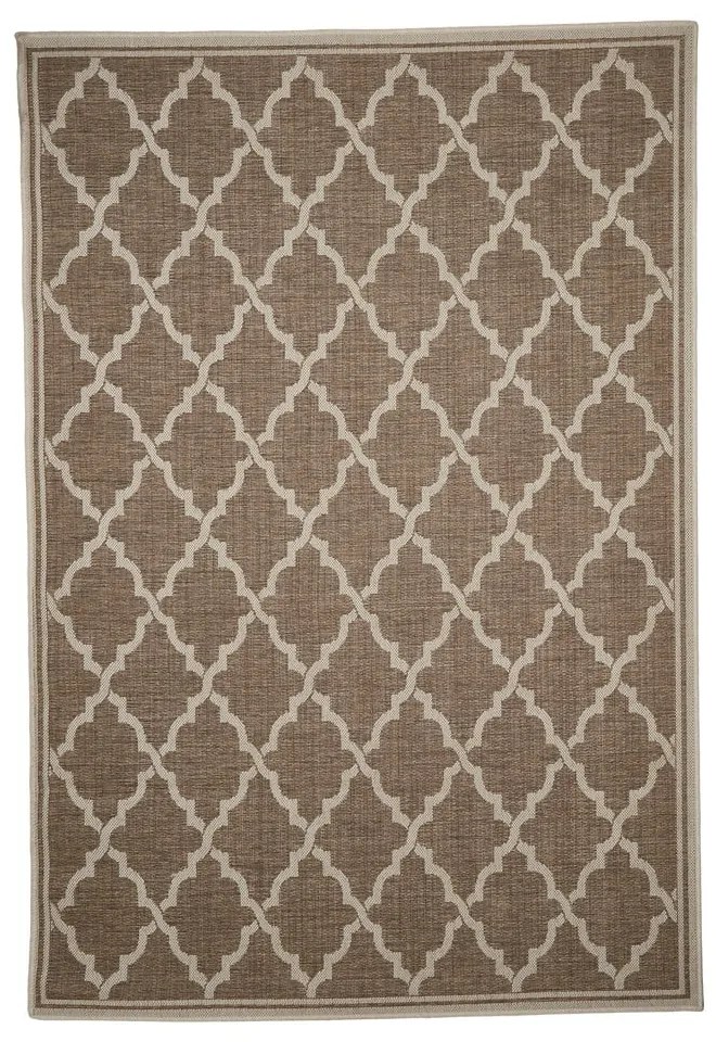 Hnedý vonkajší koberec Floorita Intreccio Natural, 160 x 230 cm