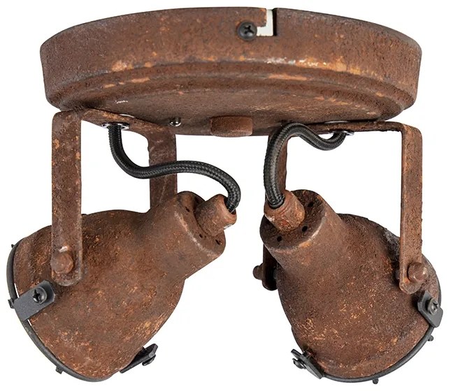 Priemyselný reflektor hrdzavý 2-žiarovkový - Sorra