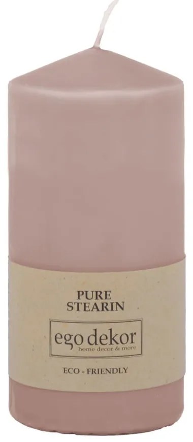 Púdrovoružová sviečka Eco candles by Ego dekor Top, doba horenia 30 h
