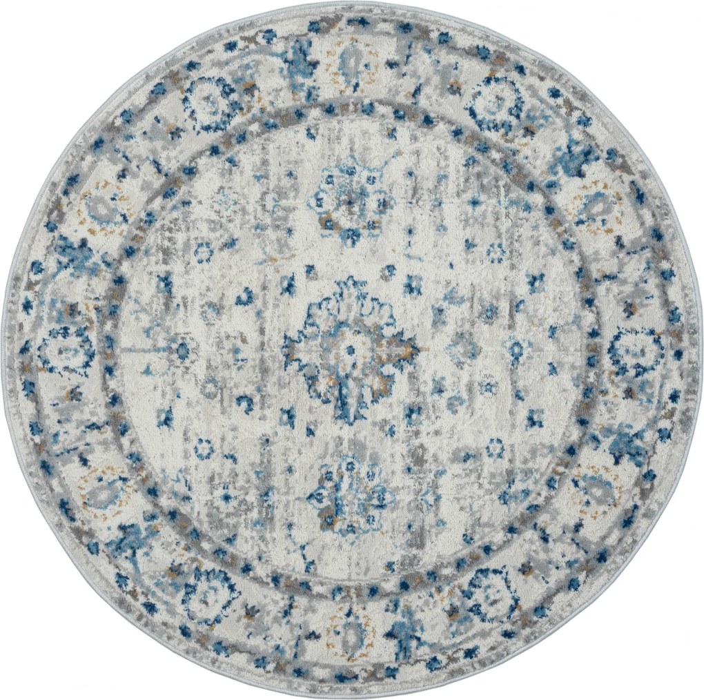 My Flair, Kusový koberec My Heriz 3 CA60106 Beige kruh, 120x120 (priemer) kruh, béžová, chodba / predsieň