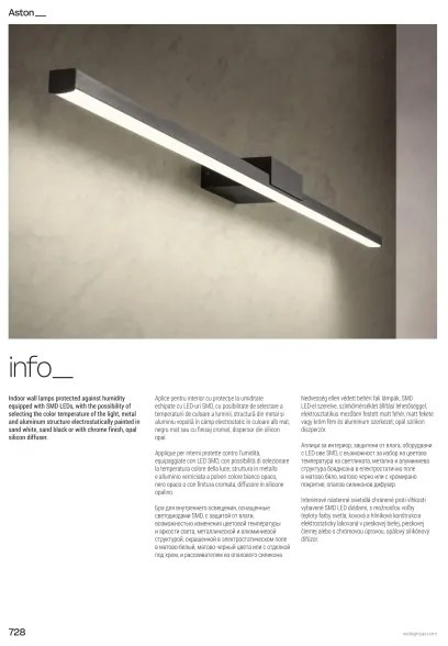 Redo 01-3272 - LED kúpeľňové osvetlenie zrkadla ASTON LED/18W/230V IP44 chróm