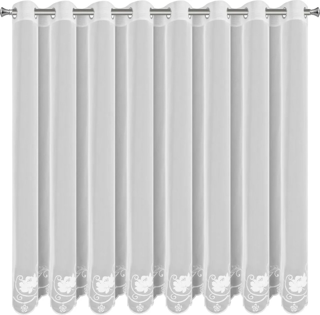 ZÁCLONA NA KRÚŽKOCH LETI 350X160 CM KVETY