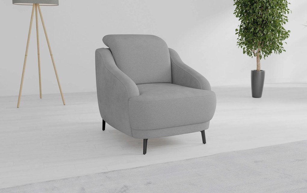 XXXLutz KRESLO, textil, sivá Sit & More - Online Only obývacie izby - 000144024187