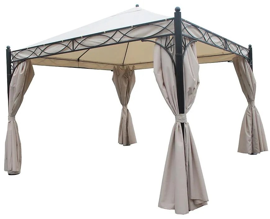 Záhradný pavilón hliníkový 3x3x3,05 m béžová