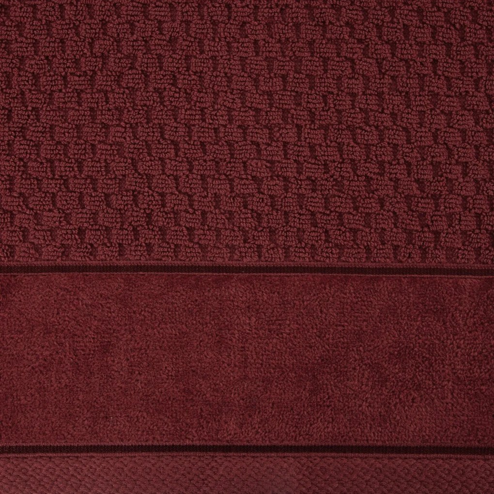 BAVLNENÝ UTERÁK FRIDA 70X140 CM BORDOVÁ