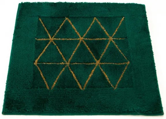Kúpelňový koberček Jarpol Agadir Lurex 13 zelený / zlatý
