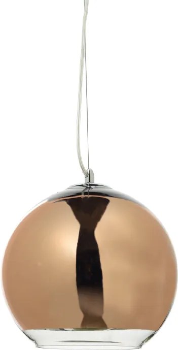 Závesné sklenené svietidlo Copper Gold Ø 25 cm