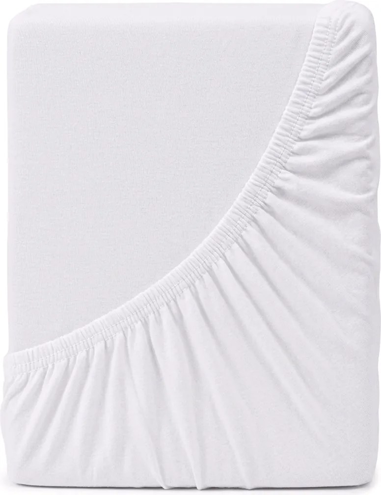4Home jersey prestieradlo Mako biela, 90 x 200 cm