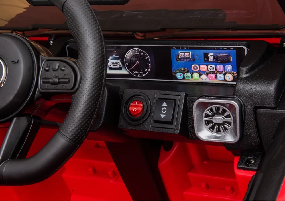 LEAN CARS Elektrické autíčko na batérie Mercedes G63 BBH-0003 červené