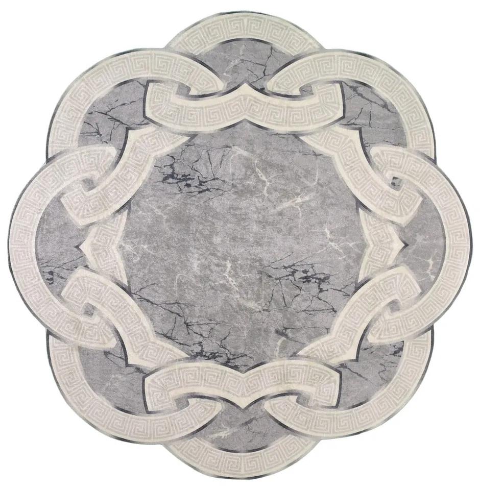 Sivý okrúhly koberec ø 80 cm - Vitaus