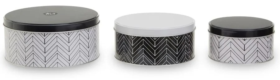 Kovové dózy v súprave 3 ks na potraviny Urban – Premier Housewares