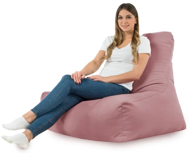 Kreslo Bali plyš pudrové