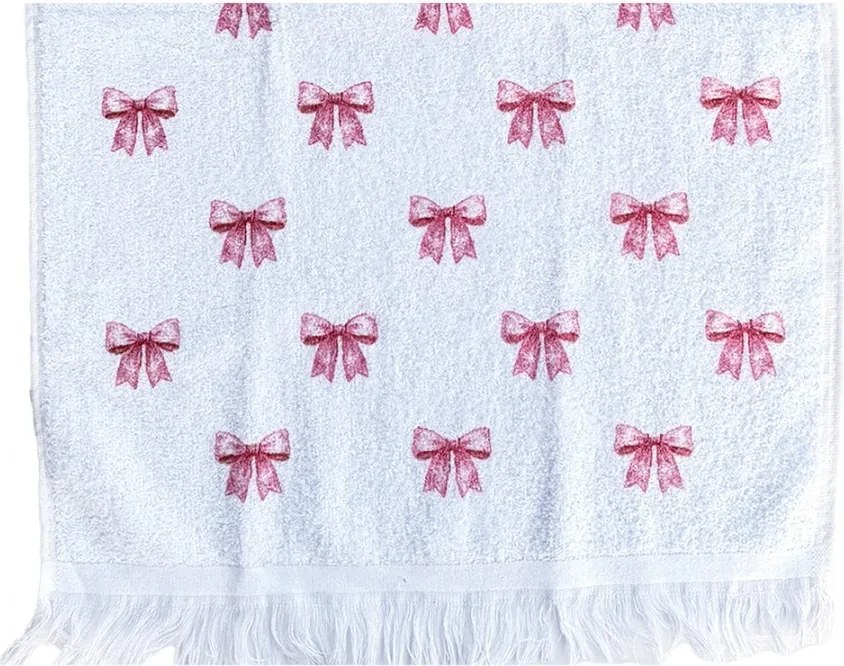 Kuchynský froté uterák s motívom mašličiek - 40*66 cm