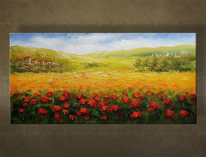 Maľovaný obraz na stenu na stenu KRAJINA