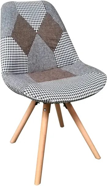 TEMPO KONDELA Pepito Typ 10 jedálenská stolička vzor patchwork