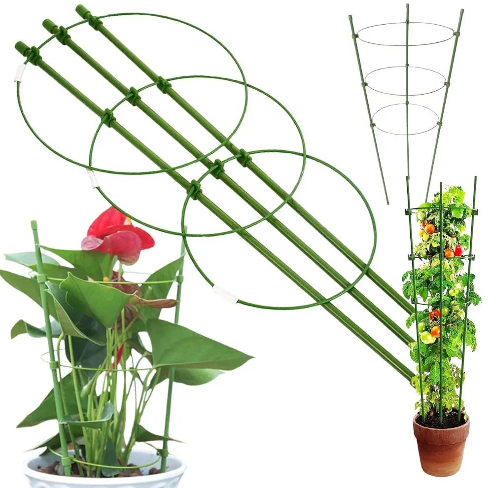 Kruhová opora pre rastliny v kvetináčoch VERK 01894 - 3 kruhy