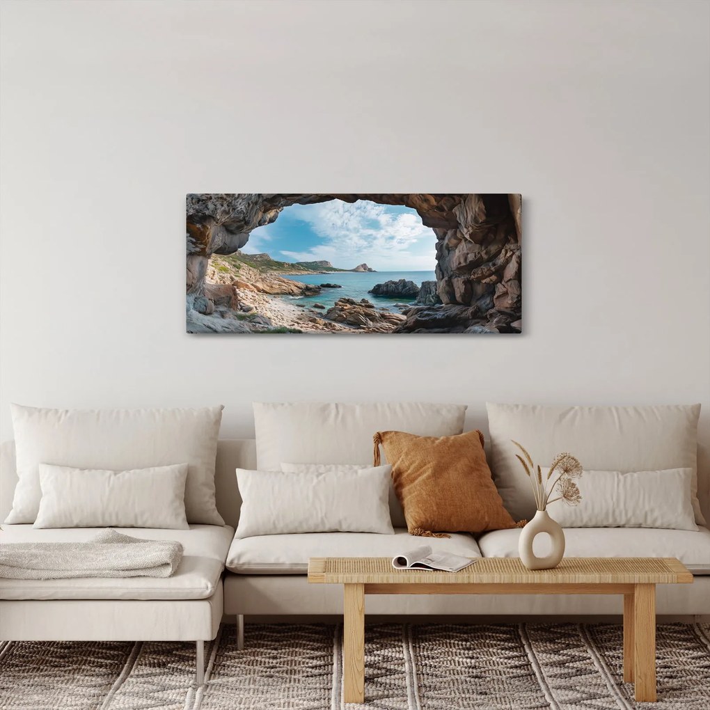 Obraz - Jaskyňa pri mori (120x50 cm)