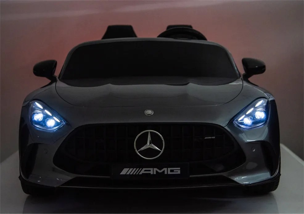 LEAN CARS Elektrické autíčko Mercedes GT63 AMG DK-GT63 24V LCD sivé lakované