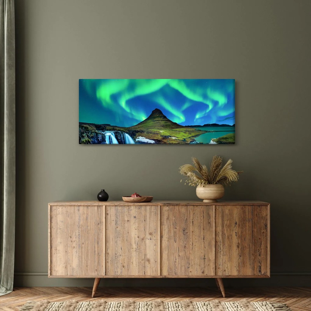 Obraz - Kirkjufell, Island (120x50 cm)