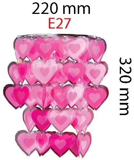 Detské tienidlo k lustru VIKI E27 32x22 cm