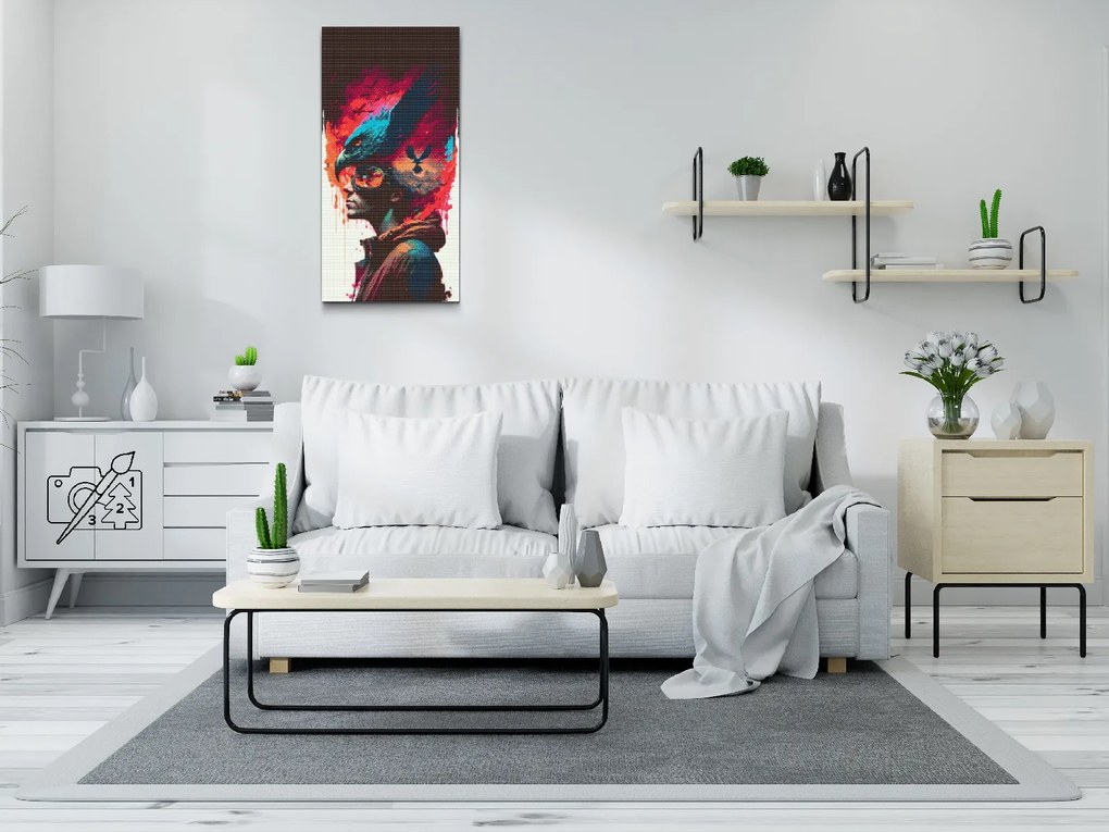 Gario Diamantové maľovanie Orlie poslanie Rozmery: 40 x 80 cm, Rámovanie: Iba zrolované plátno, Diamanty: Štvorcové