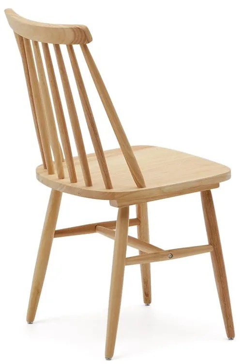 Jedálenské stoličky v súprave 2 ks z kaučukového dreva v prírodnej farbe – Kave Home