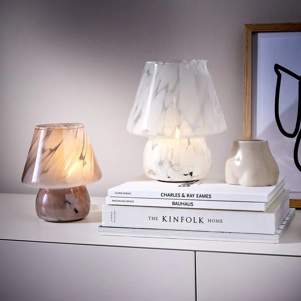 MISS MARBLE LED Lampa 21 cm - biela