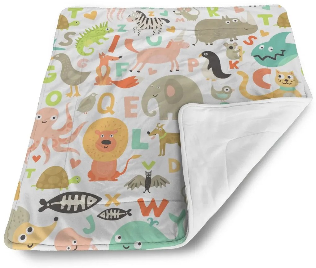 Sablio Deka pre bábätko Zoo abeceda - 90x120 cm