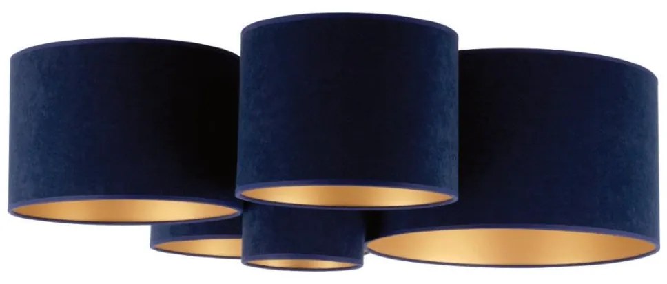 Duolla - Stropné svietidlo ROLLER PENTO 5xE27/60W/230V modrá