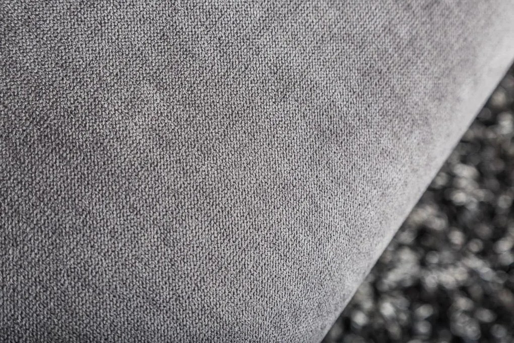 Dizajnová sedačka Rubby Chesterfield 225 cm sivá