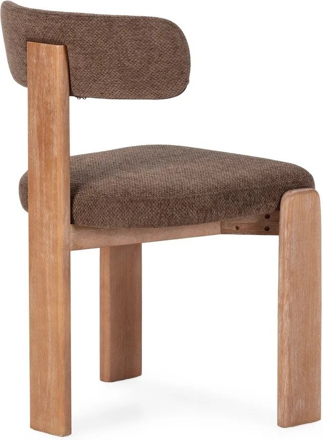 Hnedé čalúnené jedálenské stoličky v súprave 2 ks Nadia – MOME