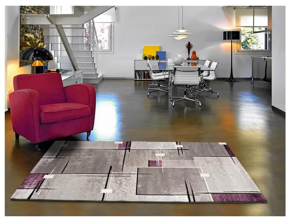 Sivofialový koberec Universal Detroit, 160 × 230 cm