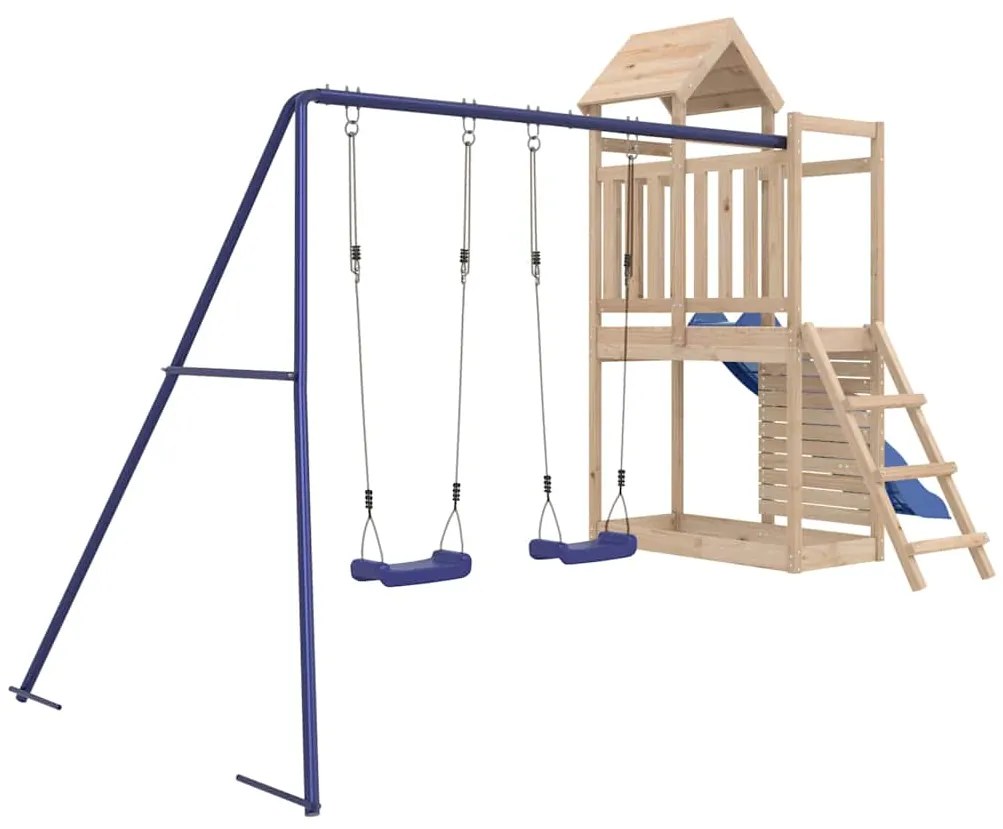 Vonkajšia súprava na hranie masívna borovica