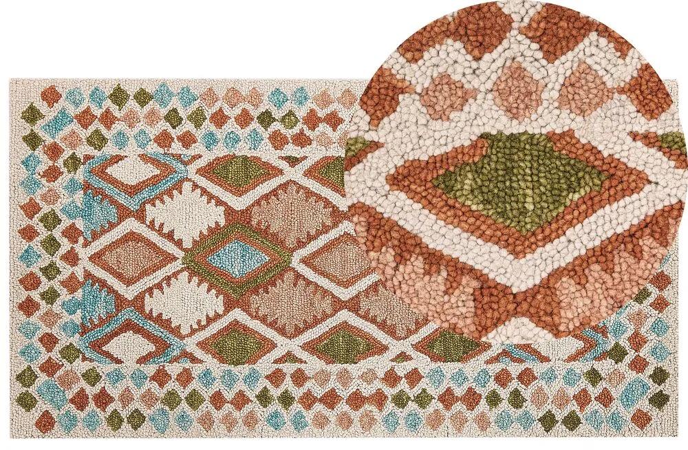 Vlnený koberec 80 x 150 cm viacfarebný ERMENEK Beliani