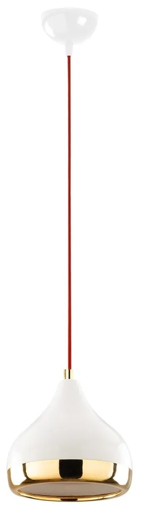 Závesné svietidlo Yildo II bielo-zlaté