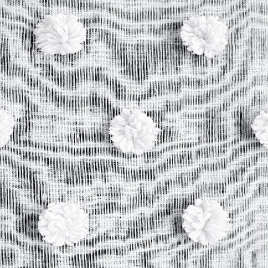 ZÁVES NA PÁSKE STELLA 140X270 CM BIELA