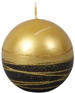 Vianočná sviečka Lumina Gold guľa, zlatá