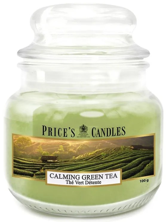 PRICE´S MINI sviečka ve skle Calming Green Tea  - horenie 30h