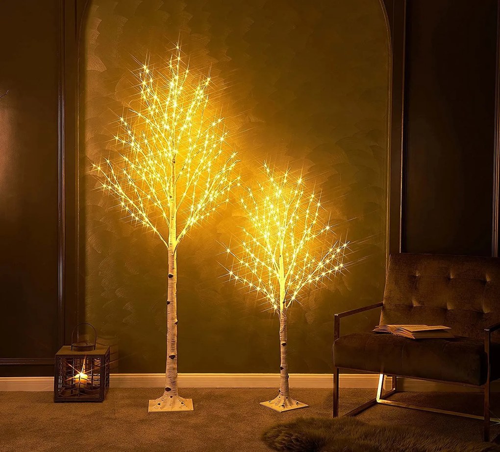 Tutumi Tutumi, LED vianočný stromček Breza 180cm CD007-96, biela, CHR-00107