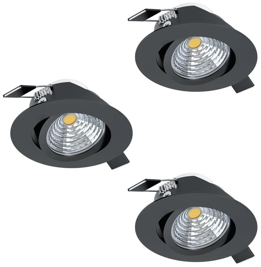 Eglo Eglo 900747 - SADA 3x LED Stmievateľné podhľadové svietidlo SALICETO LED/6W/230V EG900747