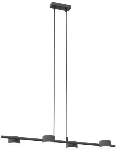 Luster na lanku SORA 4xGX53/12W/230V čierna